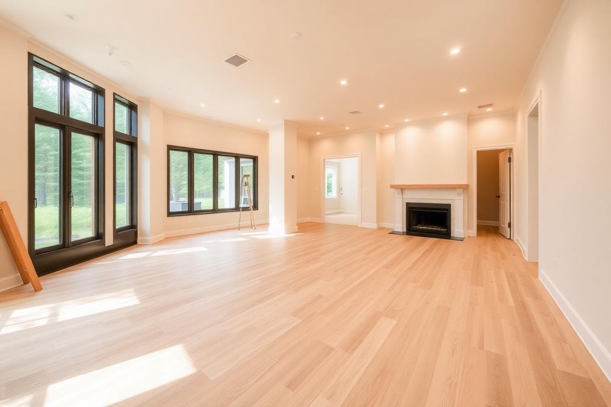 Kitchen remodeling design in Scottsdale with white oak cabinetry and marble waterfall island